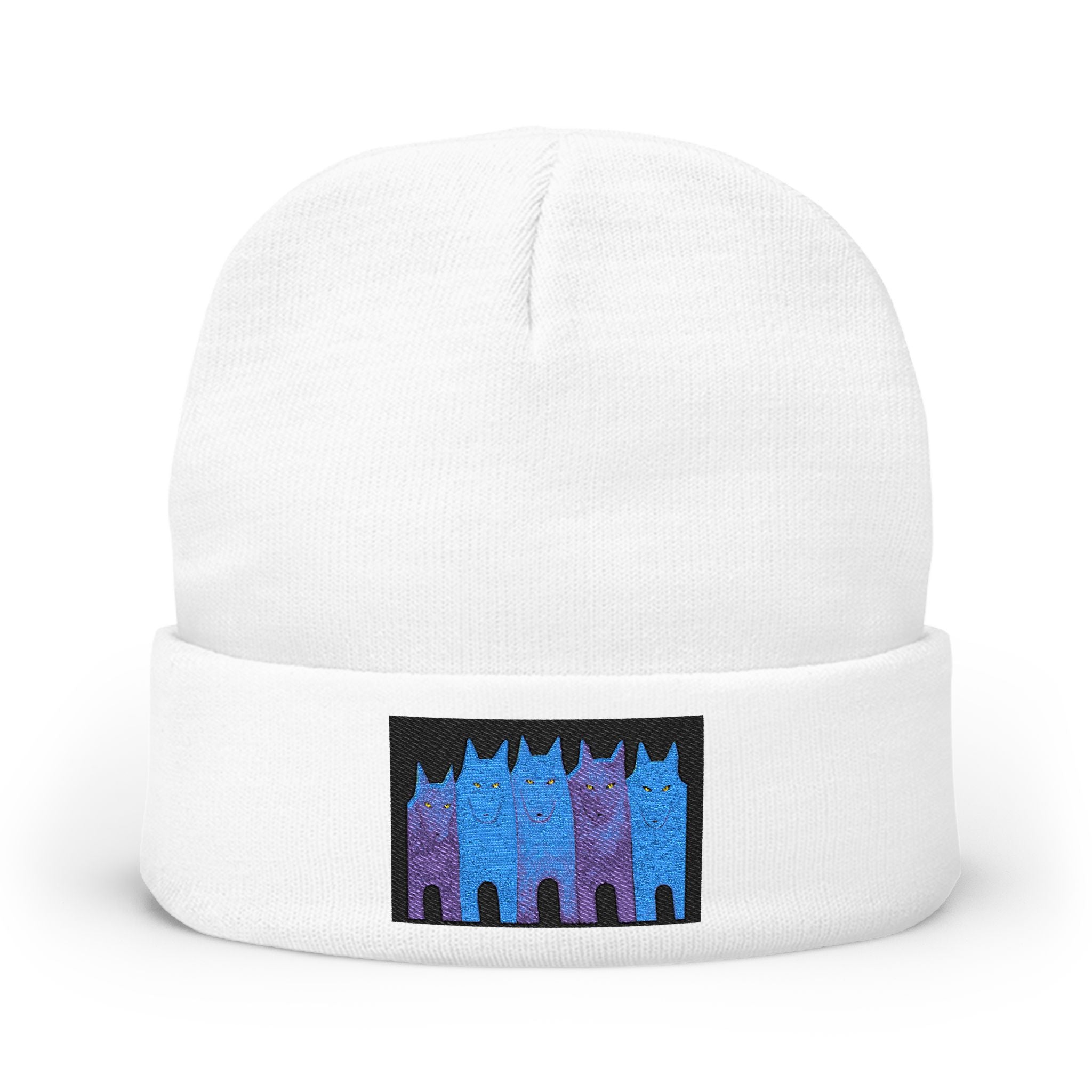 Carole LaRoche Blue Wolfpack Winter Hat