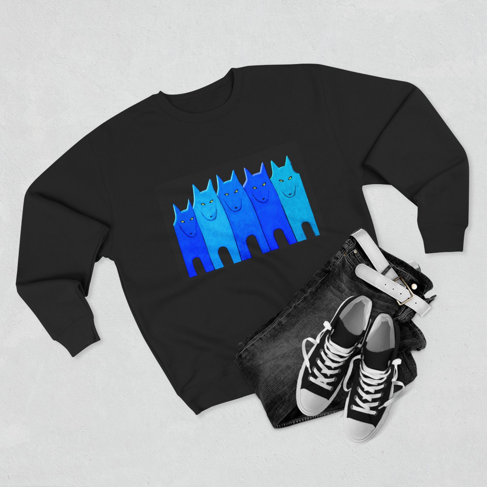 Carole LaRoche Blue Wolfpack Series Sweatshirt