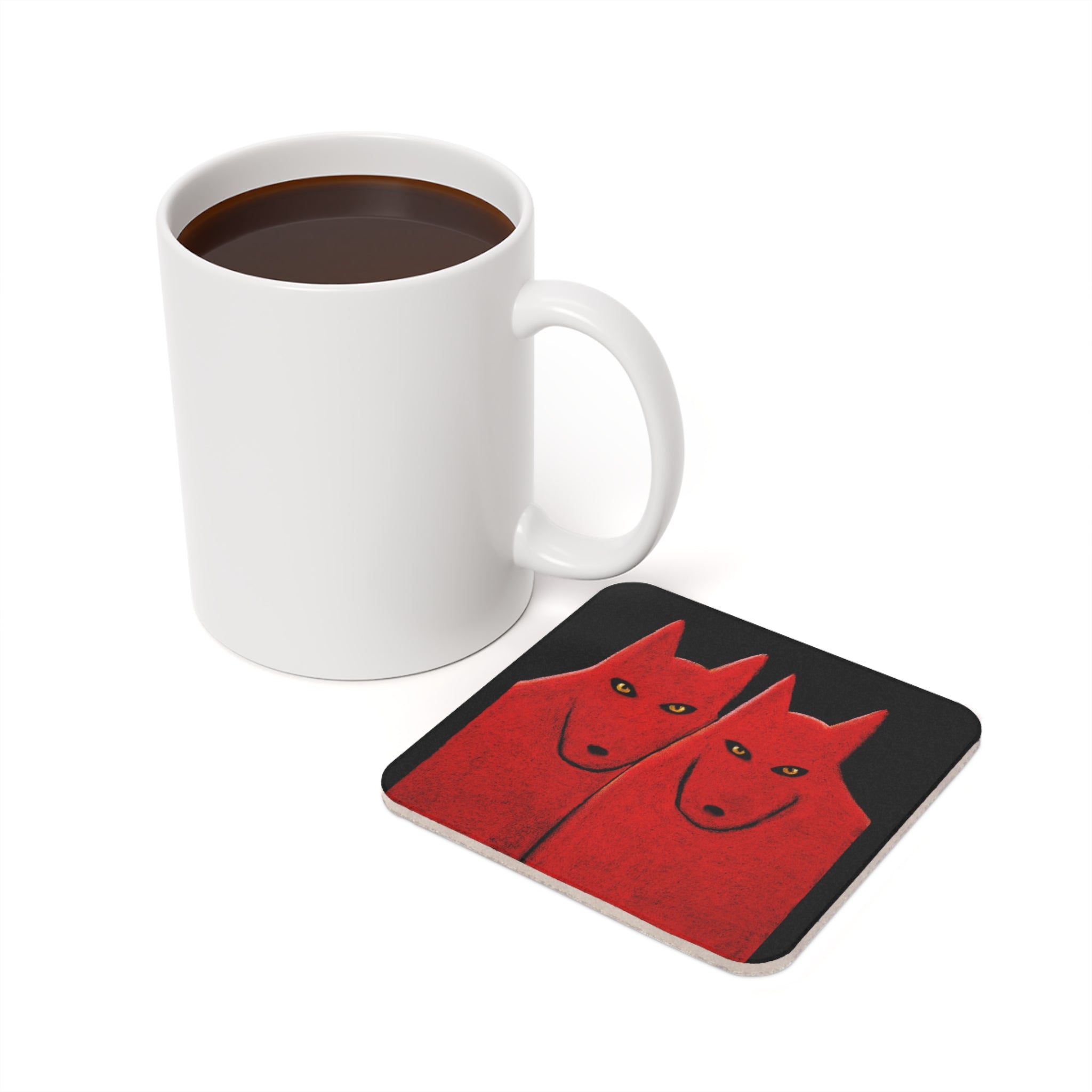 Red Soulmates Coaster