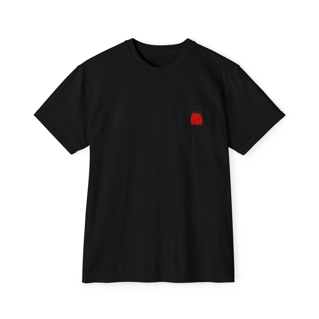 Red Soulmates Pocket T-Shirt — Carole Laroche Graphic Tee