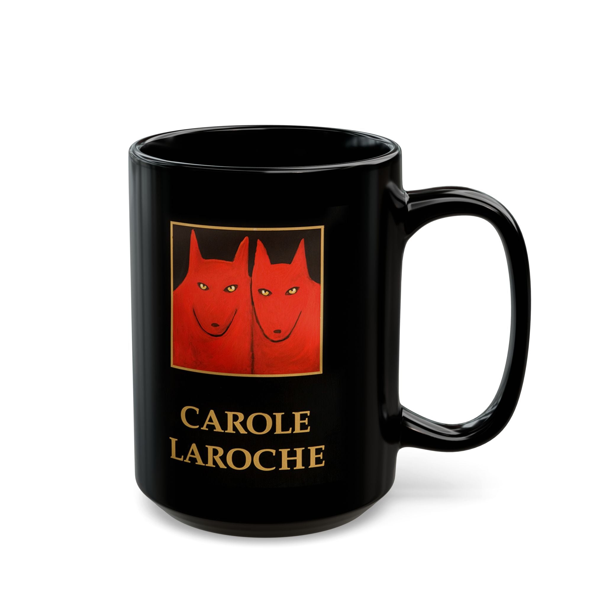 Carole LaRoche Black Mug -Left