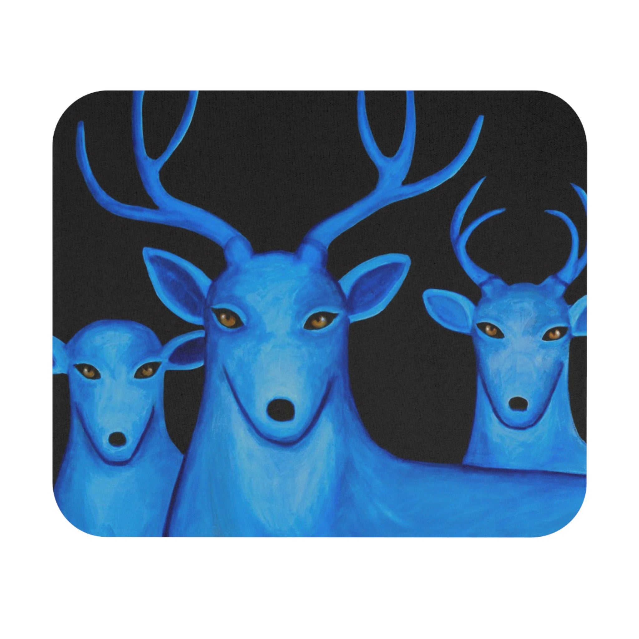 Blue Deer Mouse Pad