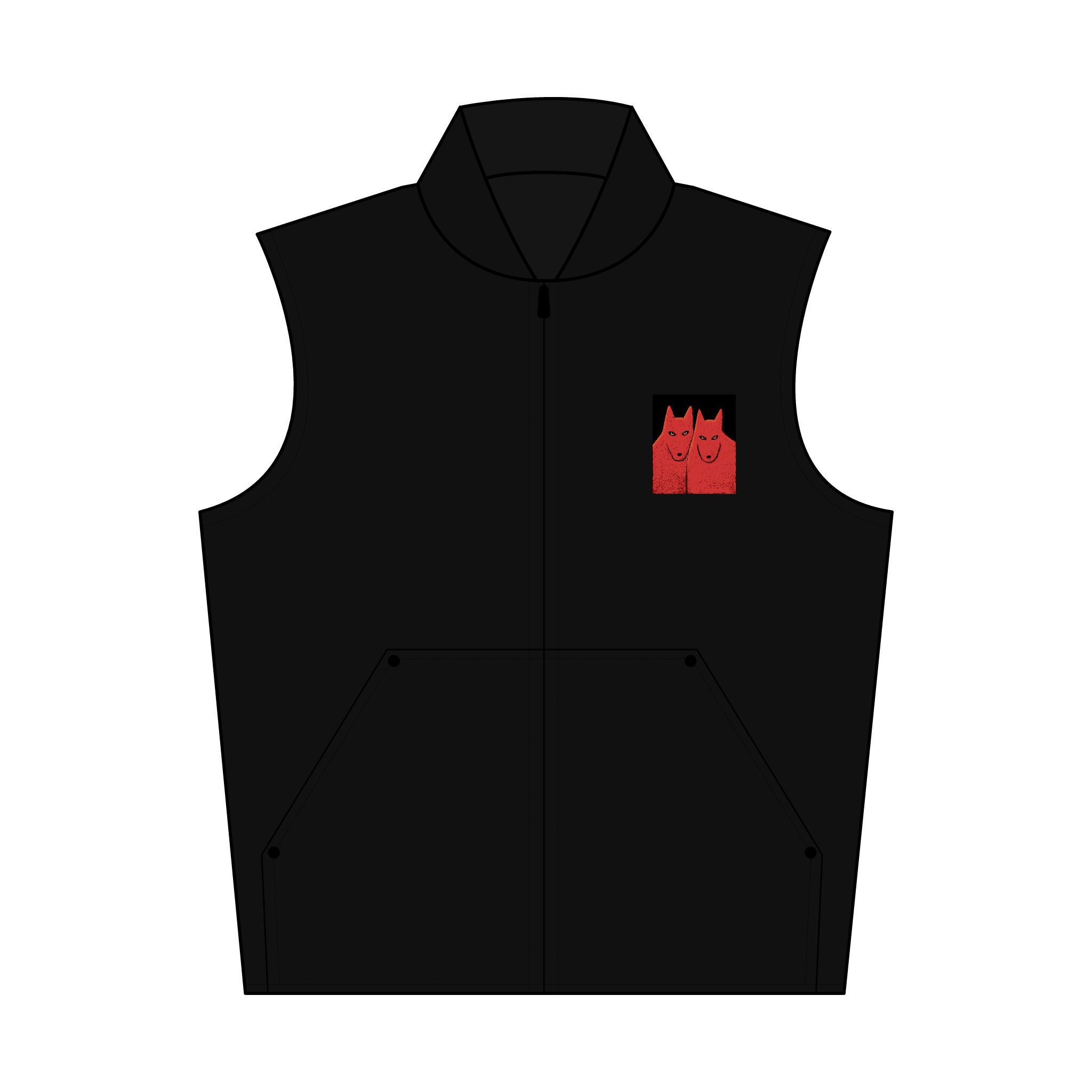 Red Soulmates Pocket Vest