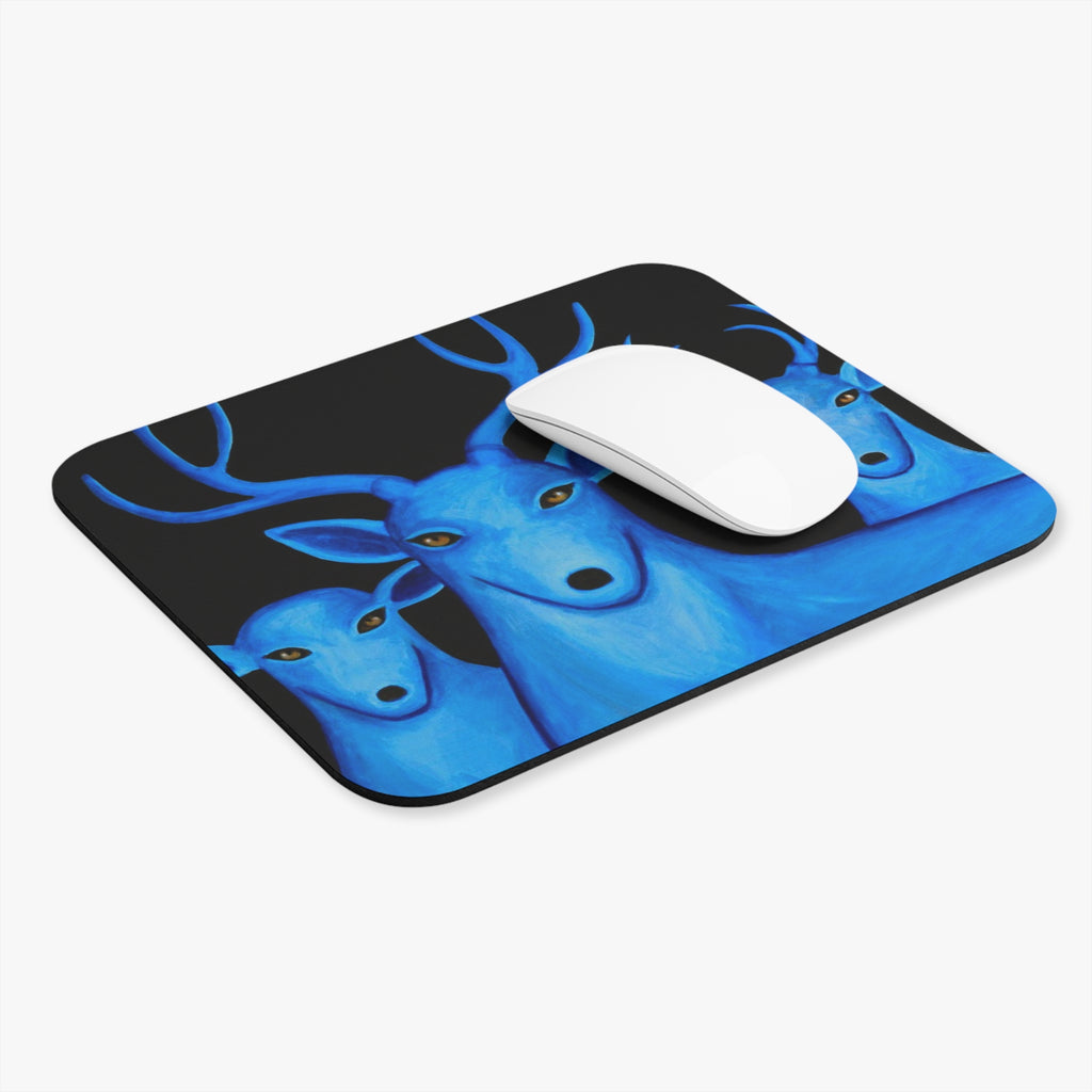 Blue Deer Mouse Pad