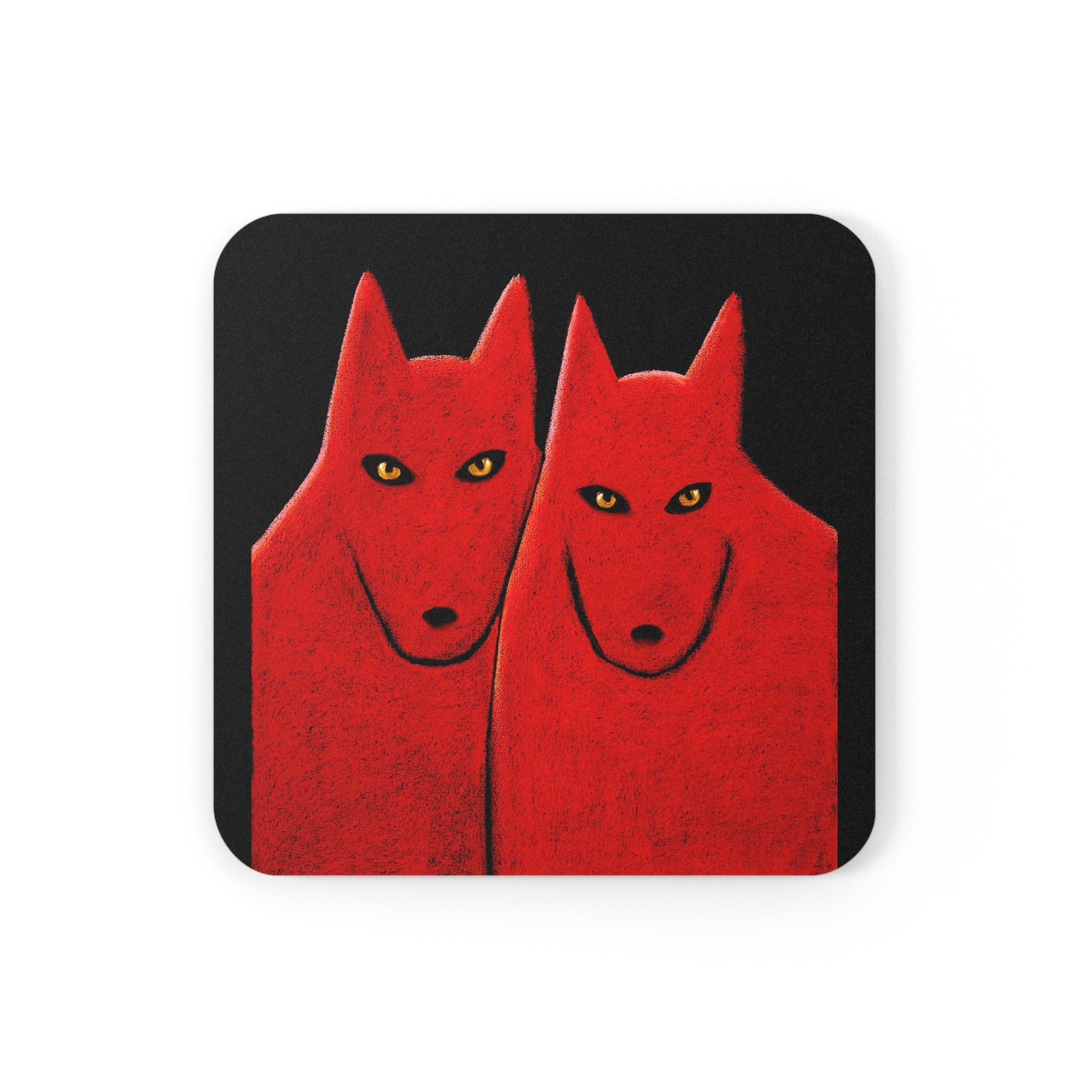Red Soulmates Coaster