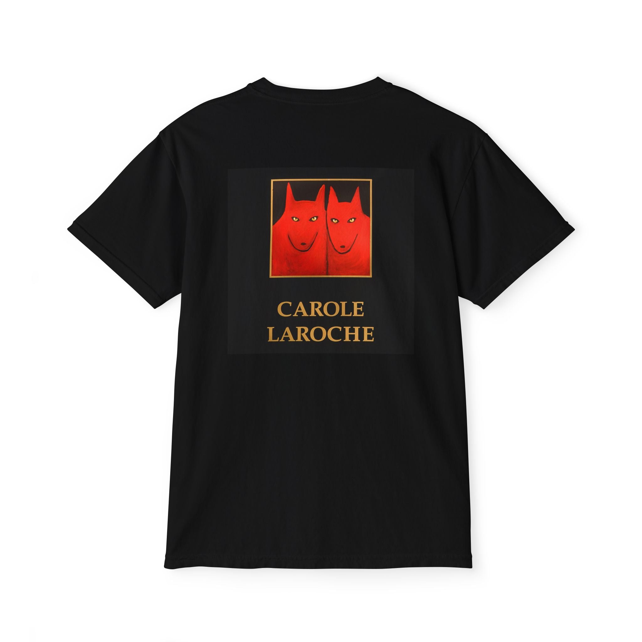 Red Soulmates Pocket T-Shirt — Carole Laroche Graphic Tee