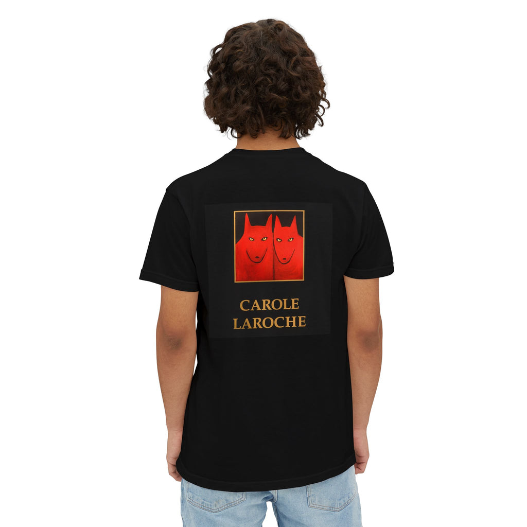 Red Soulmates Pocket T-Shirt — Carole Laroche Graphic Tee