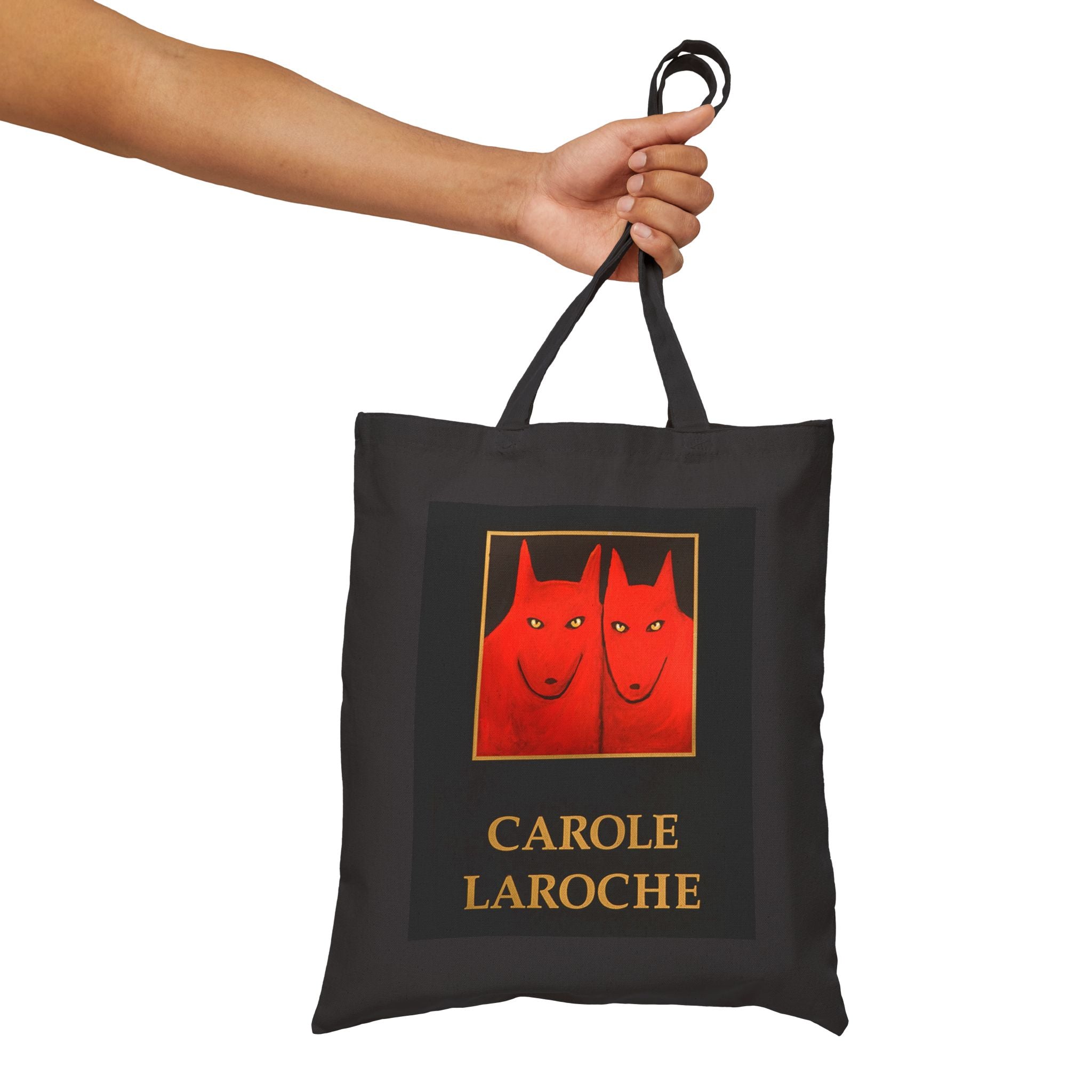 Tote Bag — Carole Laroche Red Cat Art Canvas Tote