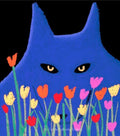 Limited Edition Blue Wolf with Flowers 26/50 (Copy)